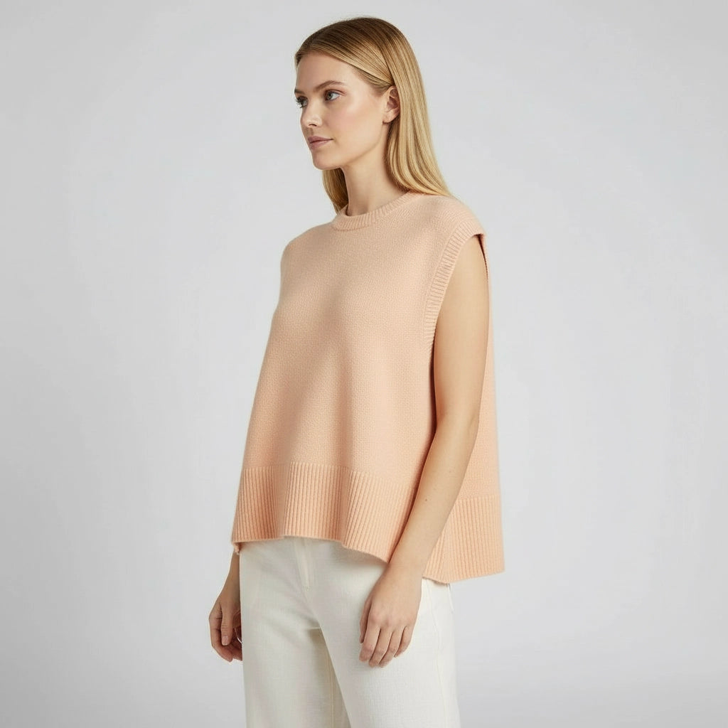 Lightweight Sleeveless Sweater Vest