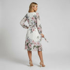 Long Sleeve Floral Midi Dress