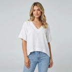 Women's V-Neck Loose Fit Top