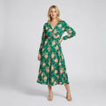 Women’s Wrap Style Floral Midi Dress