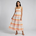 Women’s Square Neck Pineapple Maxi Dress
