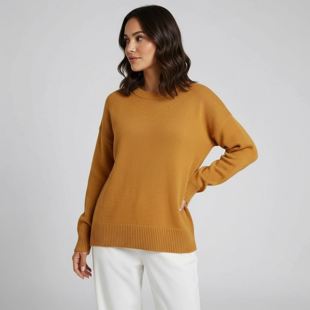 Relaxed Fit Textured Knit Sweater