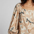Square Neck Puff Sleeve Blouse
