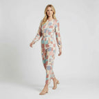 Geometric Print Straight Leg Jumpsuit
