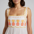 Women’s Square Neck Pineapple Maxi Dress