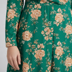 Women’s Wrap Style Floral Midi Dress