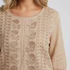 Women's Relaxed Embroidered Blouse
