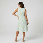 Women's Crew Neckline Sleeveless Midi Dress