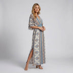 Women's Maxi Dress With Kimono Sleeves