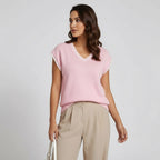 Women's Sleeveless V-Neck Top