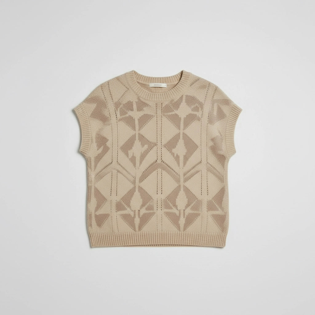 Women's Sleeveless Relaxed Fit Sweater