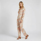 Women's Floral V Neck Jumpsuit
