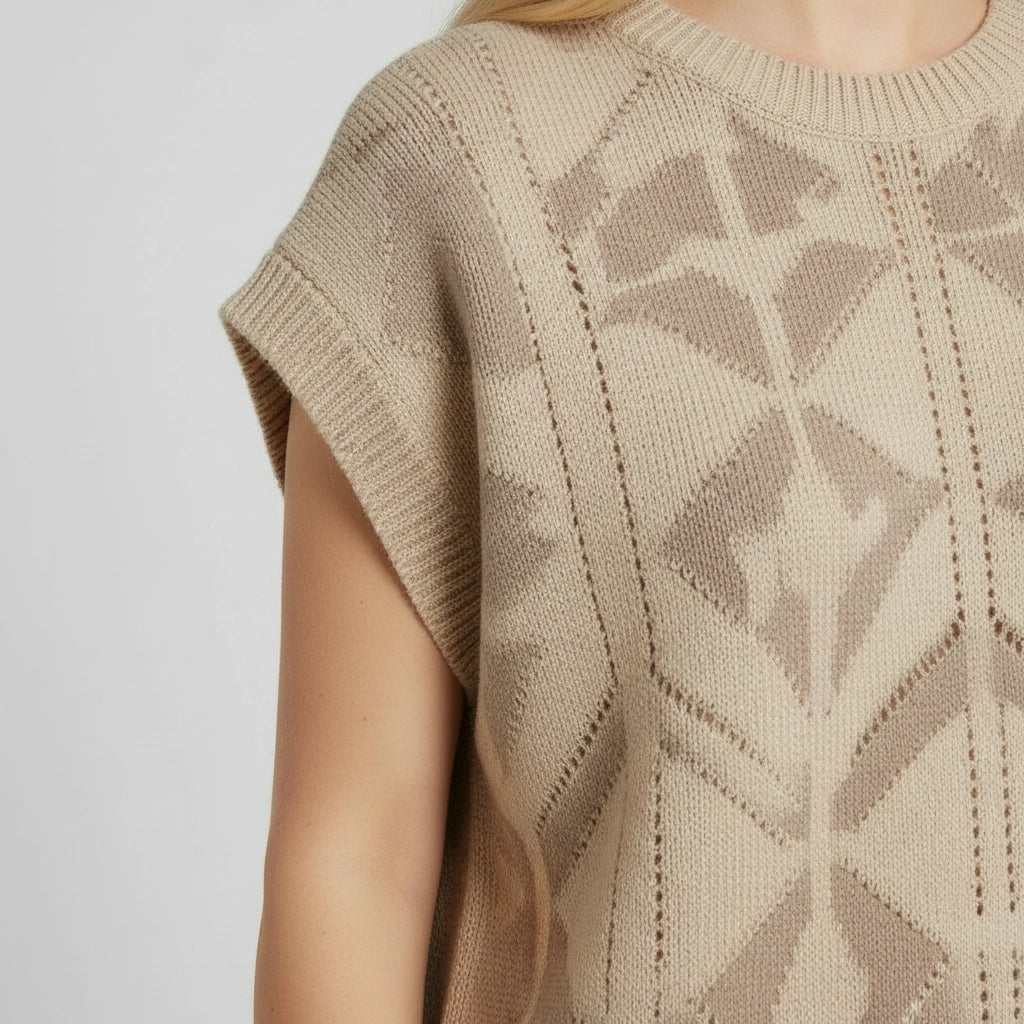 Women's Sleeveless Relaxed Fit Sweater