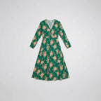 Women’s Wrap Style Floral Midi Dress