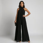 Women's Wide-Leg Halter Jumpsuit