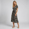 Women’s Floral Wrap Midi Dress