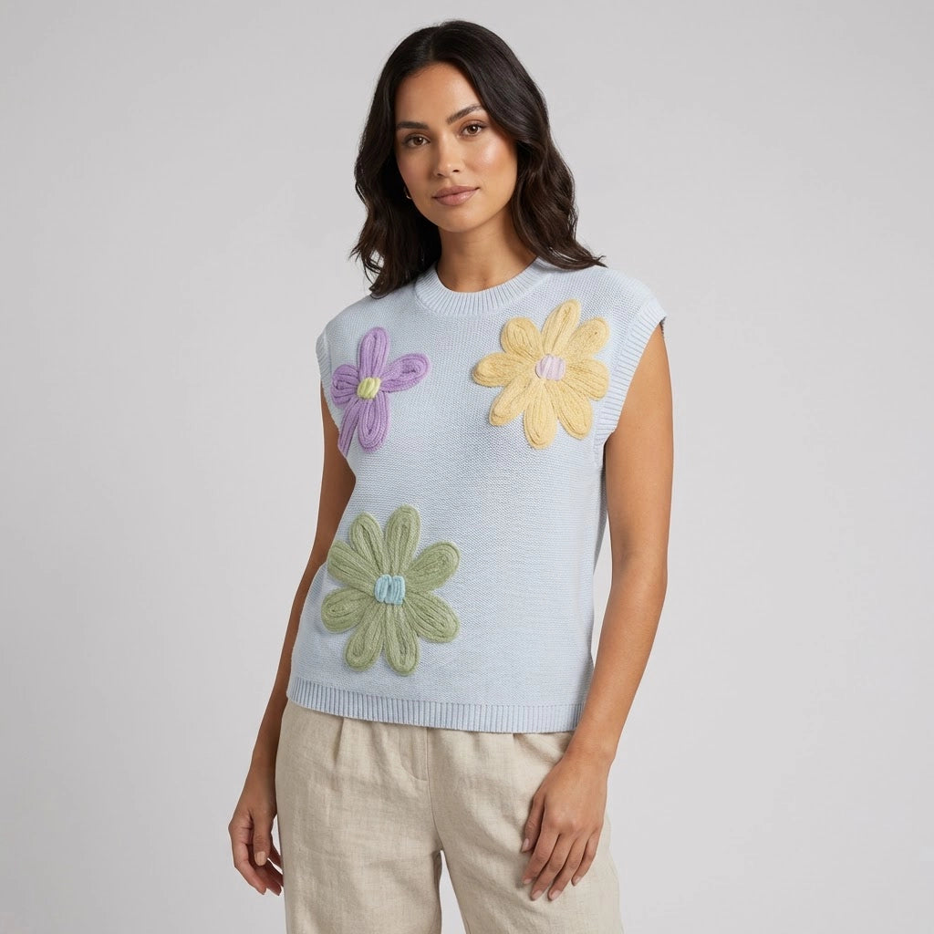 Women's Boxy Sleeveless Sweater