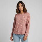 Women's Floral Long-Sleeve Top