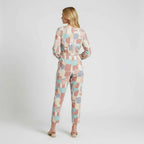 Geometric Print Straight Leg Jumpsuit