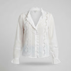 Women's Lace V-Neck Blouse