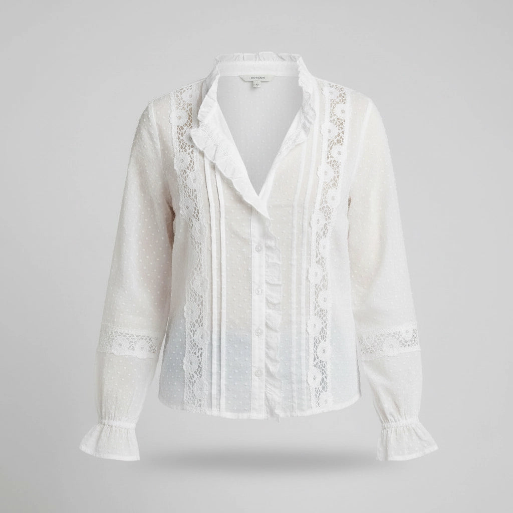 Women's Lace V-Neck Blouse