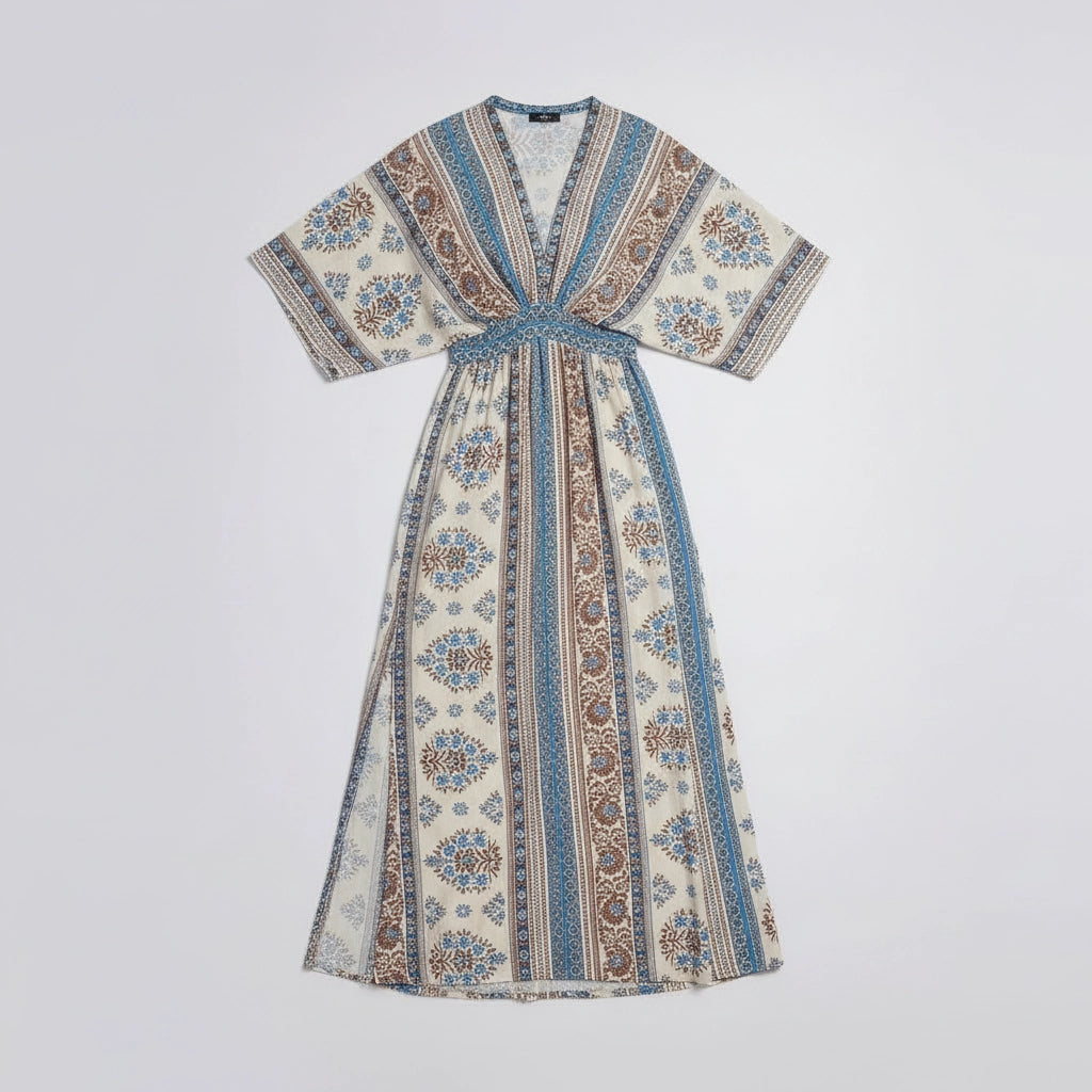 Women's Maxi Dress With Kimono Sleeves