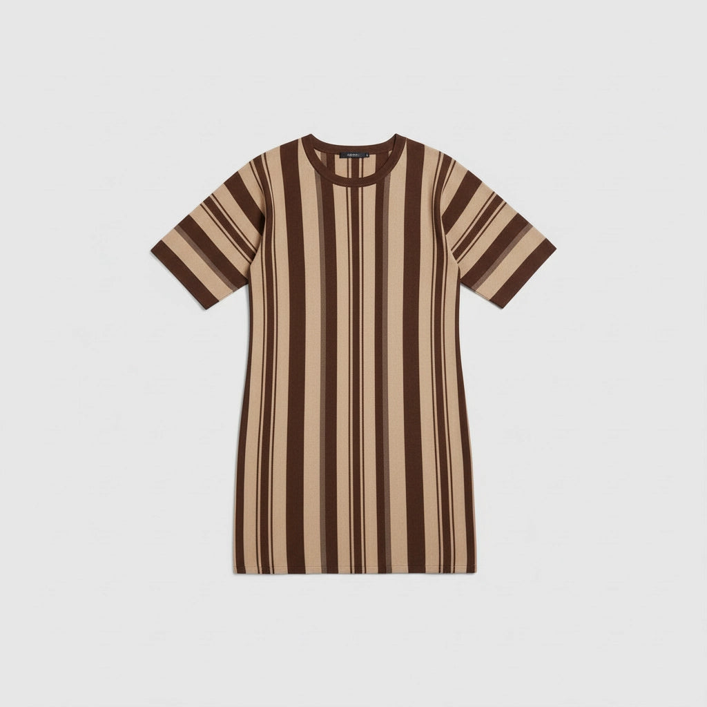 Women's Shift Dress with Stripes