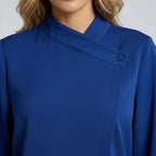 Women’s Asymmetric Neck Balloon Sleeve Blouse