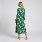 Women’s Wrap Style Floral Midi Dress