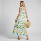 Women’s Sleeveless Pineapple Maxi Dress