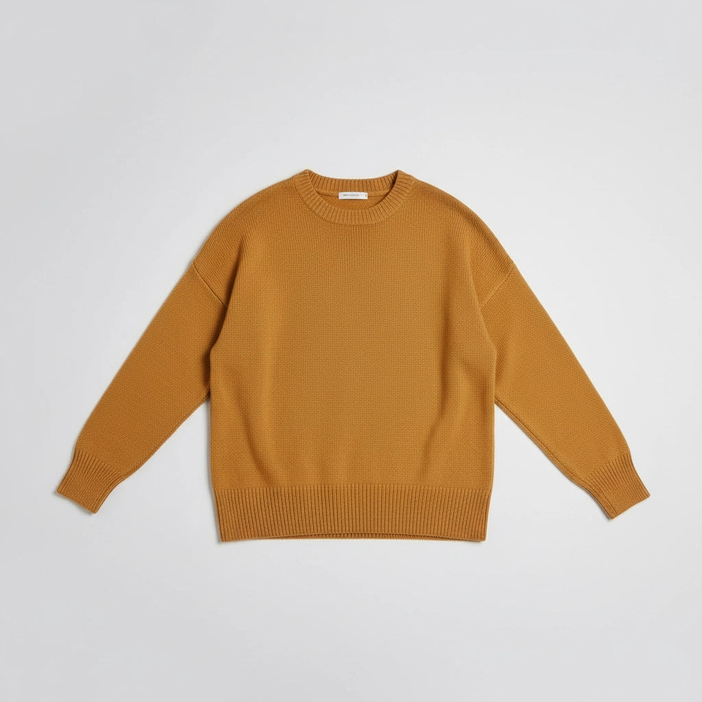 Relaxed Fit Textured Knit Sweater
