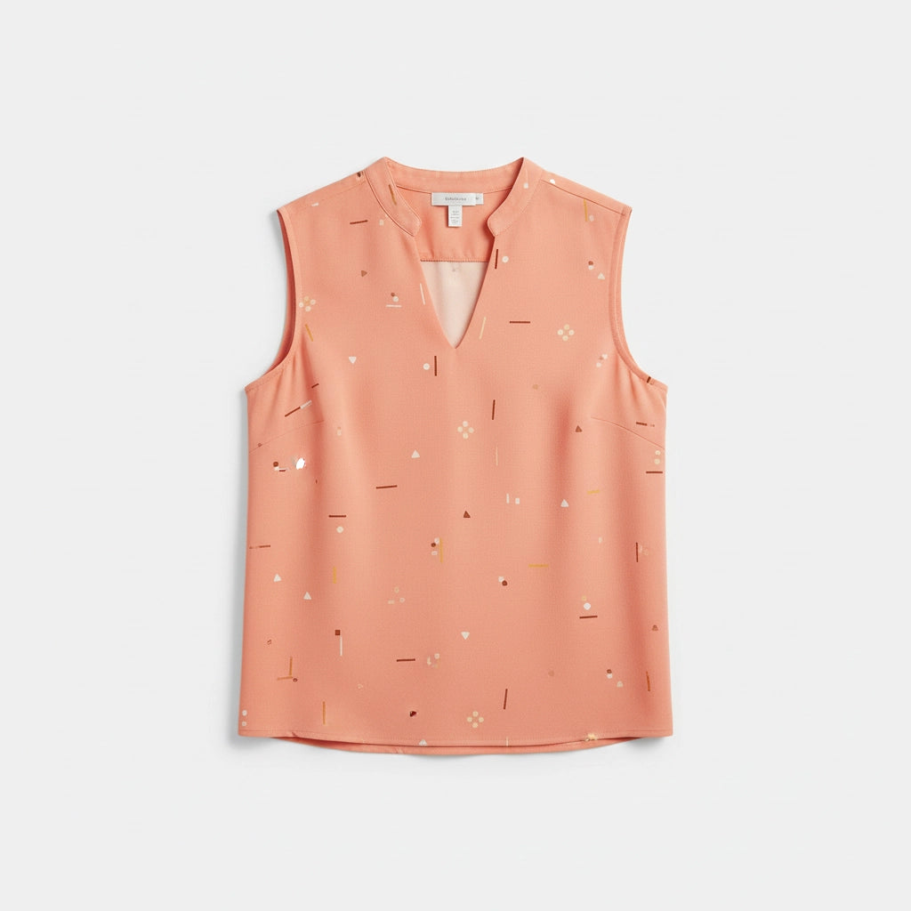 Regular Fit Sleeveless Blouse