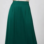 A-line Midi High Waist Skirt