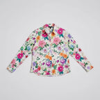 Women's Floral Long Sleeve Button-Up Shirt