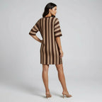 Women's Shift Dress with Stripes