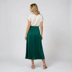 A-line Midi High Waist Skirt