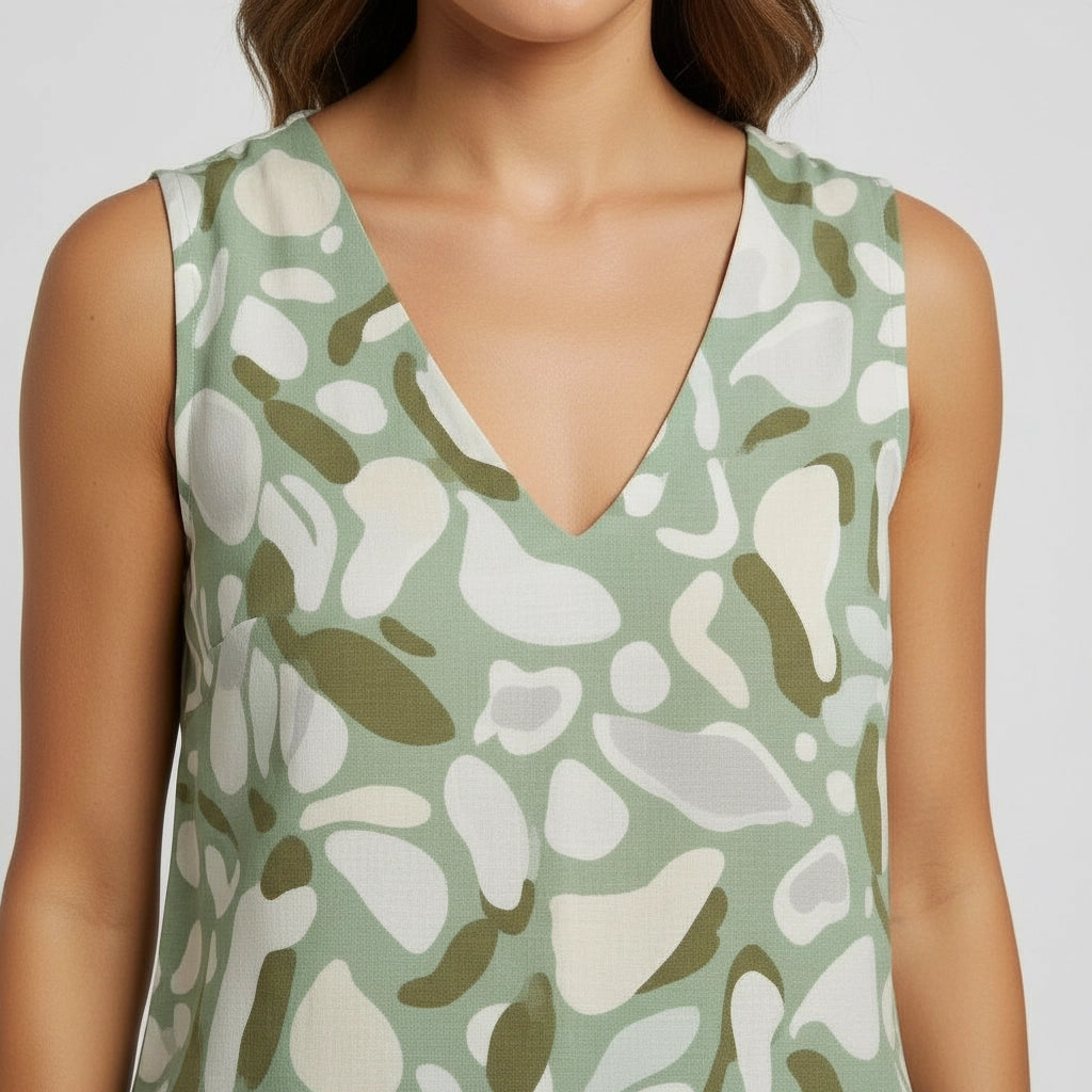 Sleeveless V-Neck Women's Top