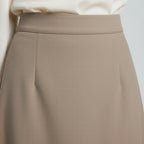 Women’s High Waist A-Line Office Midi Skirt