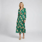 Women’s Wrap Style Floral Midi Dress