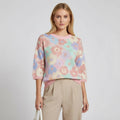 Women's Boxy Floral Sweater