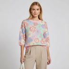 Women's Boxy Floral Sweater