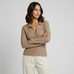 V-Neck Cable Knit Cardigan