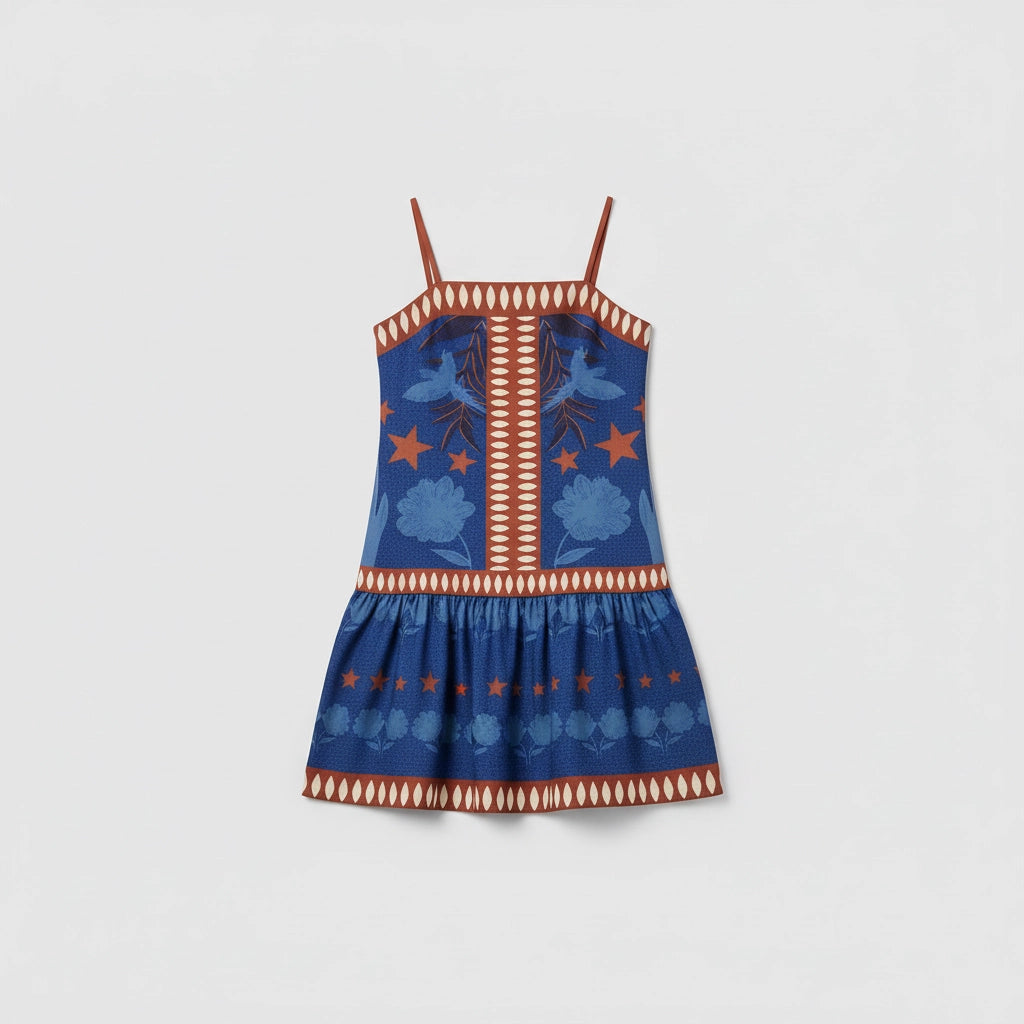Mini Dress with Spaghetti Straps