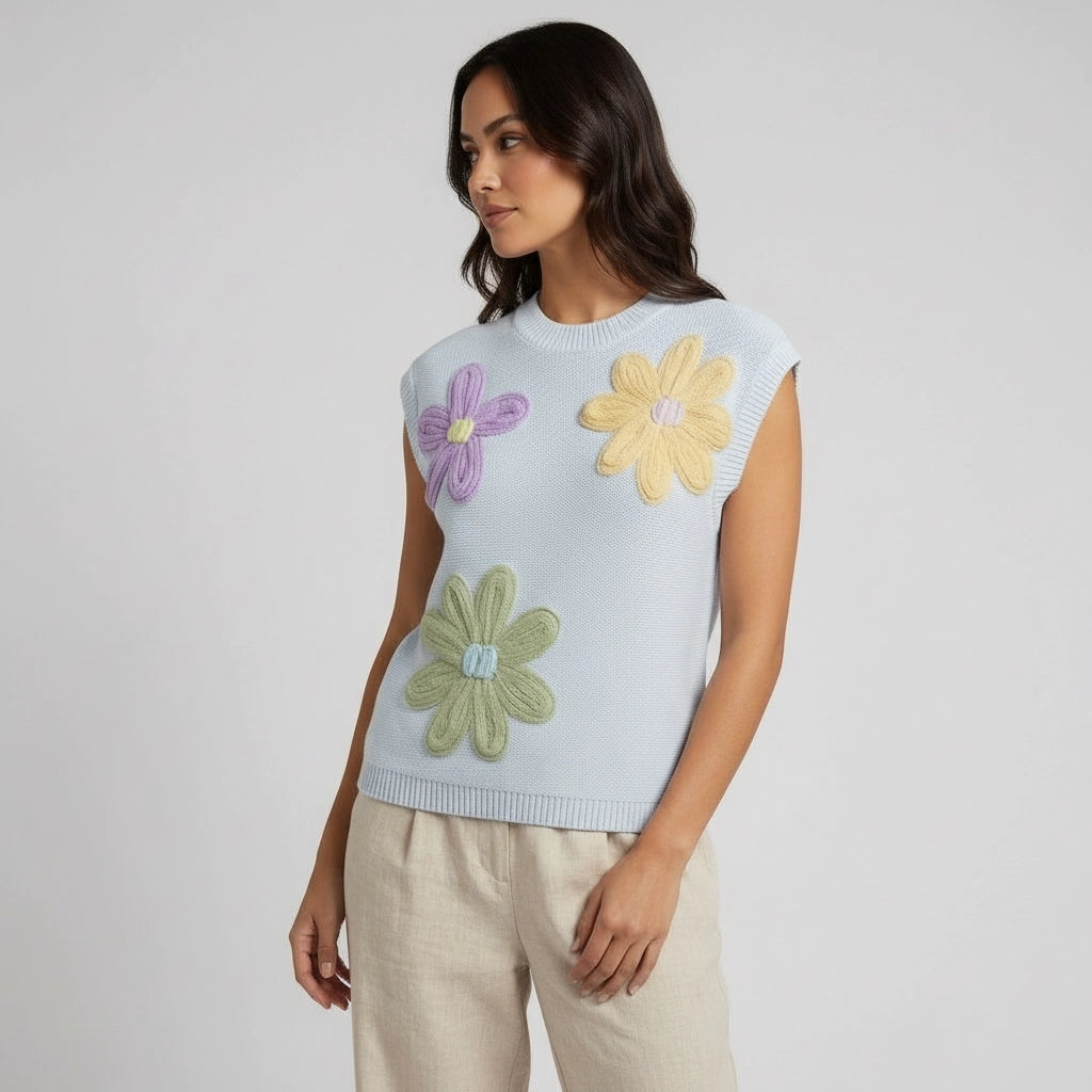 Women's Boxy Sleeveless Sweater