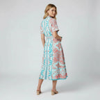 Women's Midi Dress With Belt