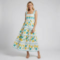 Women’s Sleeveless Pineapple Maxi Dress