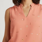 Regular Fit Sleeveless Blouse