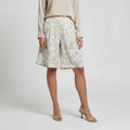 Women's Elastic Waist Wide-Leg Mid-Length Shorts