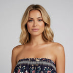 Women's Bohemian Strapless Maxi Dress
