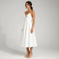 A-Line Midi Wedding Guest Dress Semi-Formal White 6